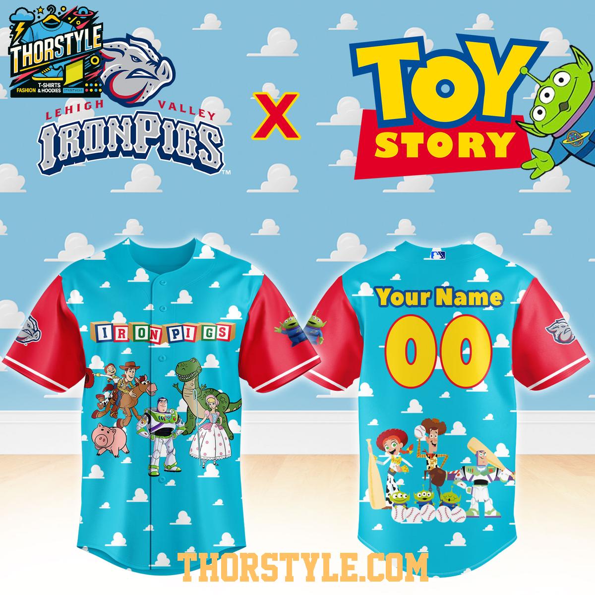 Lehigh Valley Pigs Toy Story MiLB Night 2026 Personalized Baseball Jersey Lehigh Valley Pigs Toy Story MiLB Night 2026 Personalized Baseball Jersey