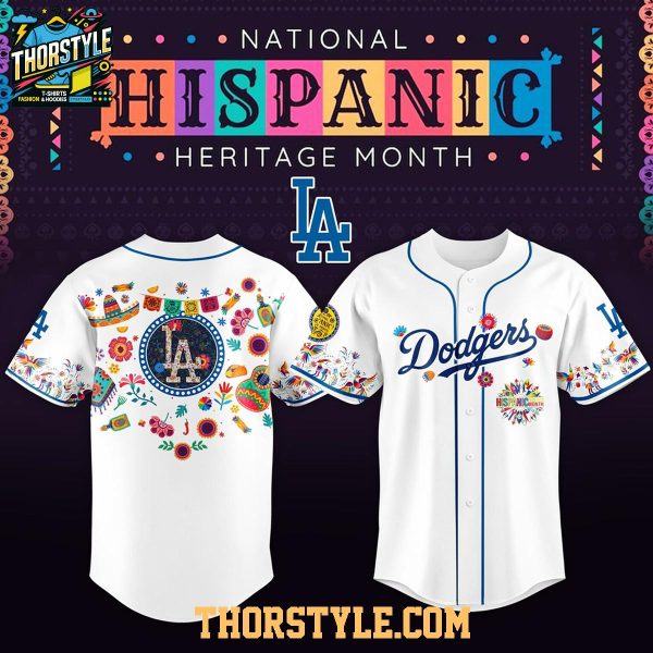 Los Angeles Dodgers Hispanic Heritage Month 2026 White Custom Baseball Jersey