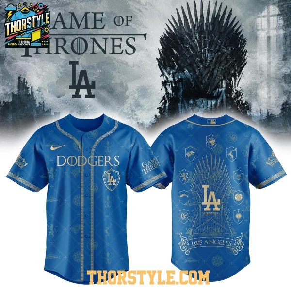 Los Angeles Dodgers x Game Of Thrones Night 2026 Personalized Baseball Jersey