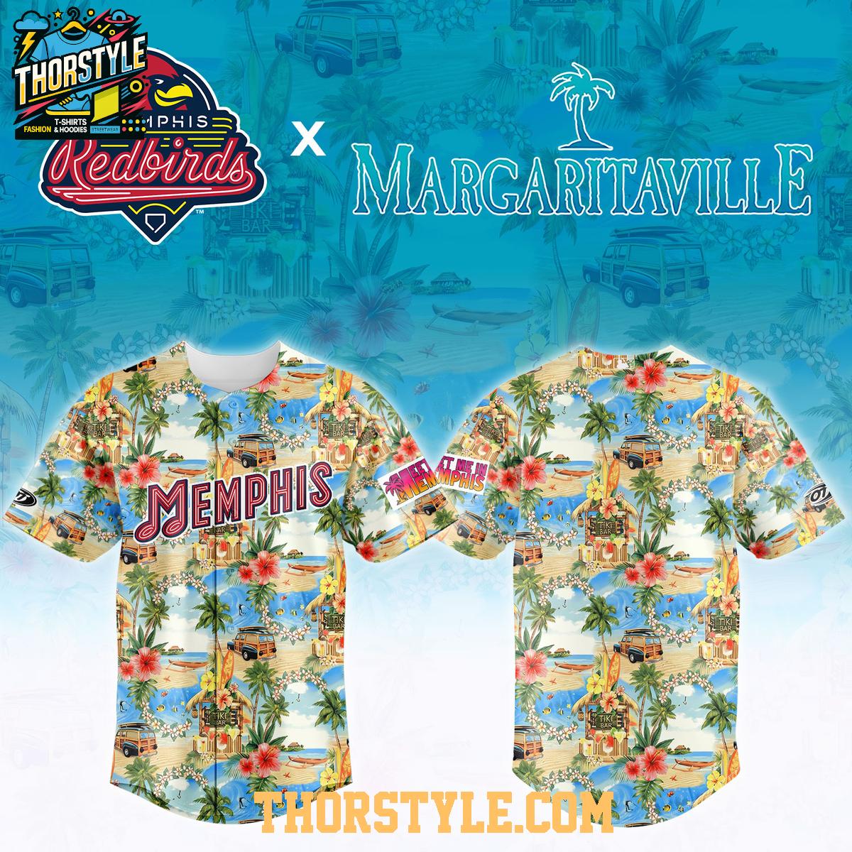 Memphis Redbirds Margaritaville Night x America 250 Summer Baseball Jersey 2026 Memphis Redbirds Margaritaville Night x America 250 Summer Baseball Jersey 2026