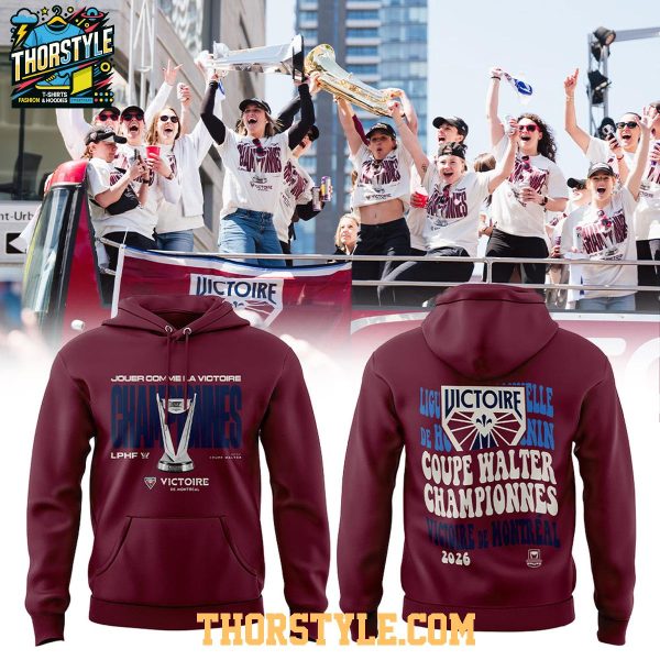 Montreal Victoire Stadium Essentials Big Cup 2026 Night Champs Hoodie T-Shirt