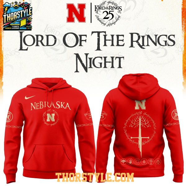 Nebraska Cornhuskers The Lord of The Rings Night 2026 Game NCAA Hoodie Shirts