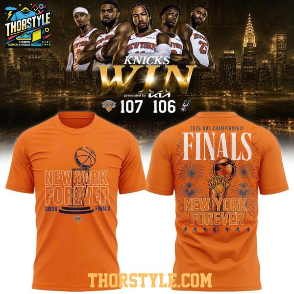 New York Knicks New York Forever 2026 NBA Finals Game 4 Hoodie T-Shirt