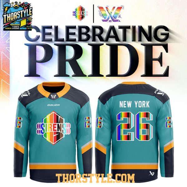 New York Sirens Pride Month 2026 PWHL Game Hockey Jersey