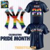 New York Yankees Pride Night 2026 Personalized Baseball Jersey Navy Version