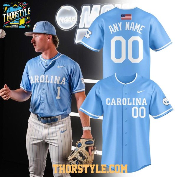 North Carolina Tar Heels 2026 College World Series OmaHeels Baseball Jersey