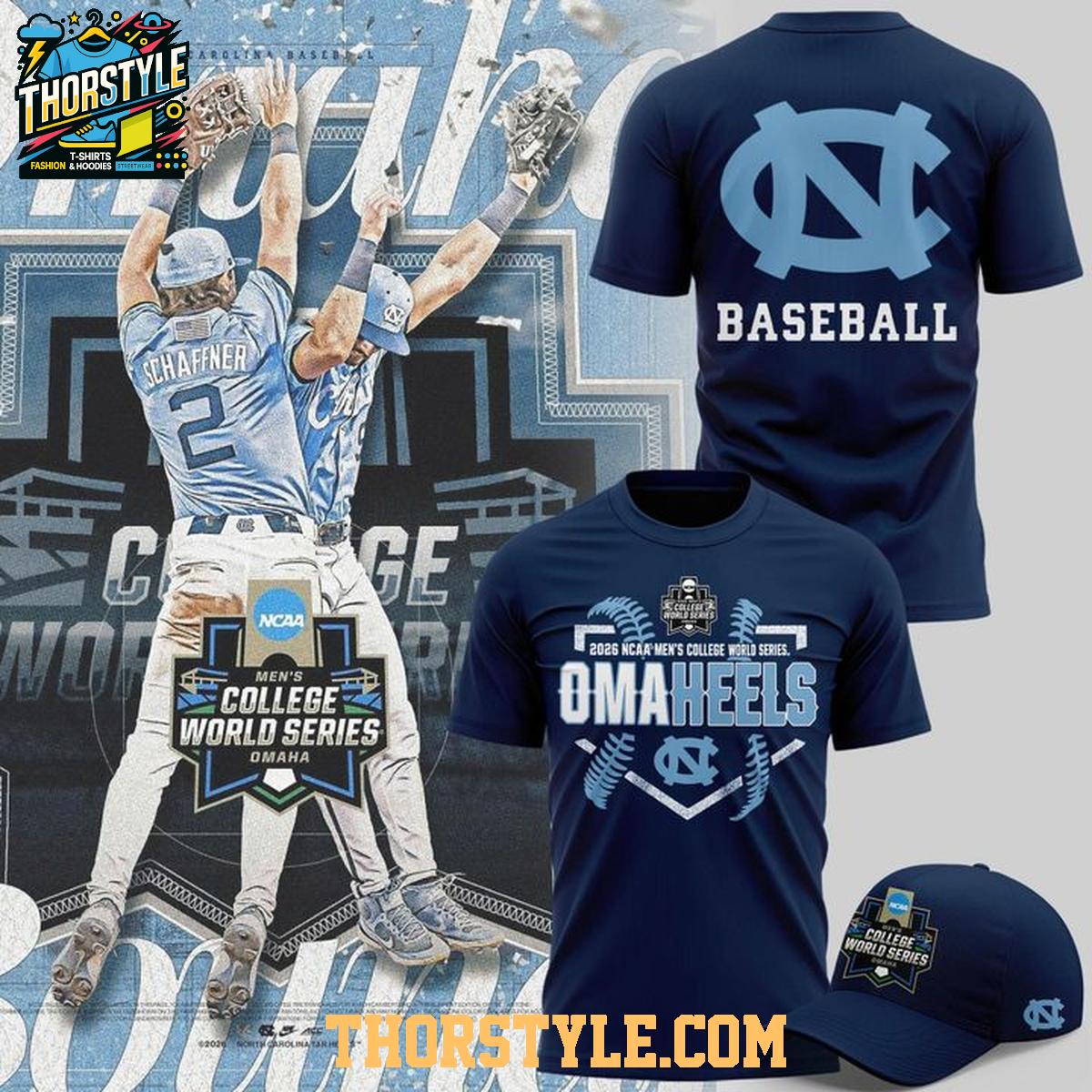 North Carolina Tar Heels 2026 College World Series OmaHeels Hoodie T-Shirt North Carolina Tar Heels 2026 College World Series OmaHeels Hoodie T-Shirt