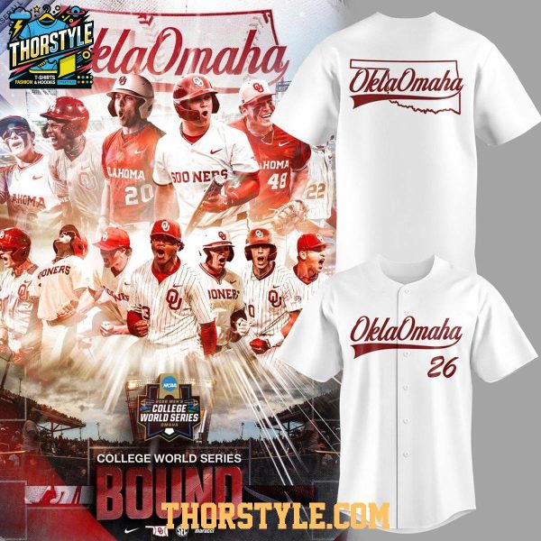 Oklahoma Sooners College World Series 2026 OklaOmaha Baseball Jersey