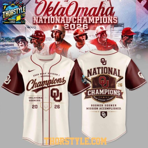 Oklahoma Sooners National Champions Classic Game 2026 NCAA Baseball Jersey