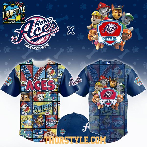 Reno Aces x Paw Patrol Night 2026 Personalized Baseball Jersey