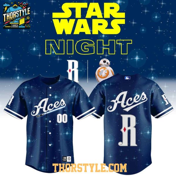 Reno Aces x Star Wars Night 2026 Personalized Baseball Jersey Navy