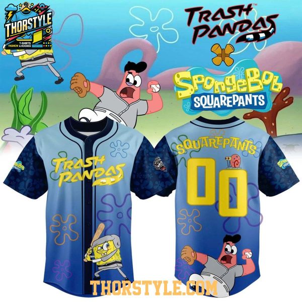 Rocket City Trash Panda 2026 Spongebob Night Minor Personalized Baseball Jersey