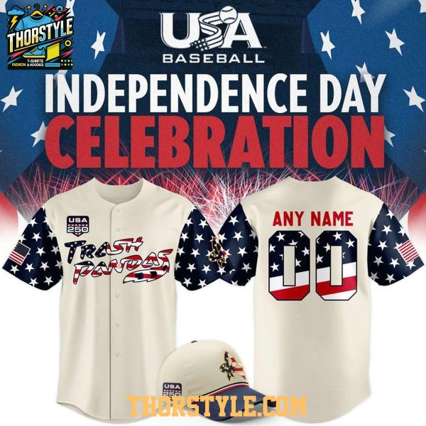 Rocket City Trash Pandas x Independence Day 2026 USA Night Baseball Jersey