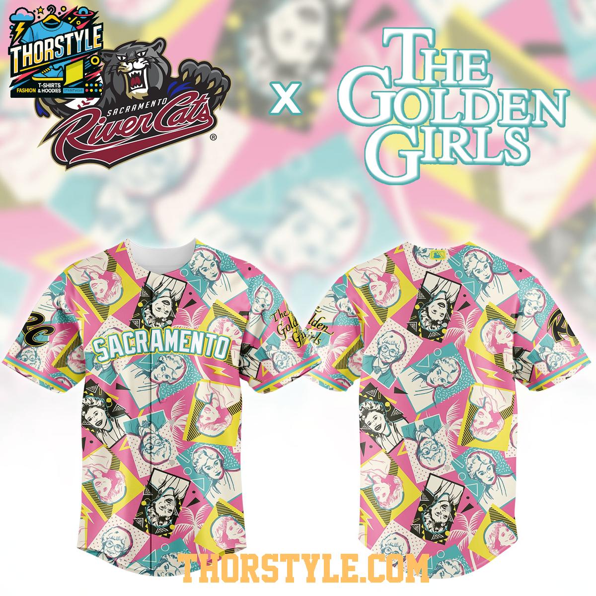 Sacramento River Cats Golden Girls Night 2026 Collab MiLB Baseball Jersey Sacramento River Cats Golden Girls Night 2026 Collab MiLB Baseball Jersey