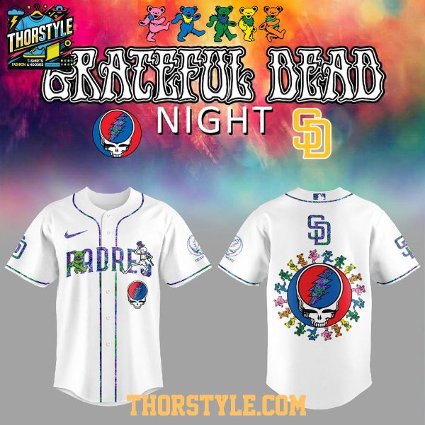 San Diego Padres Grateful Dead Night 2026 x MLB Personalized Jersey