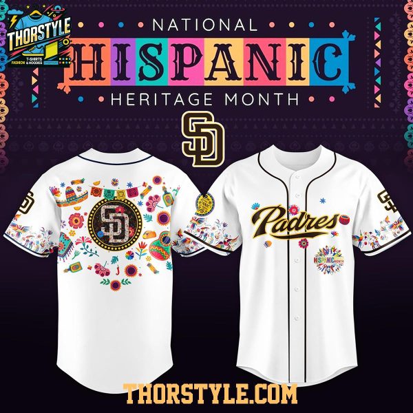 San Diego Padres Hispanic Heritage Month 2026 White Custom Baseball Jersey