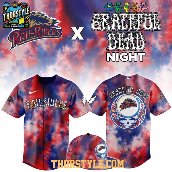 Scranton Wilkes Barre RailRiders 2026 Grateful Dead Night Tie Dye Personalized Jersey MiLB