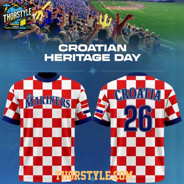 Seattle Mariners x Croatian Heritage Night 2026 Celebrating Hoodie Shirts