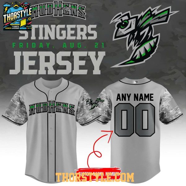 Toledo Mud Hens 2026 Stingers Night Military Appreciation Weekend Jersey