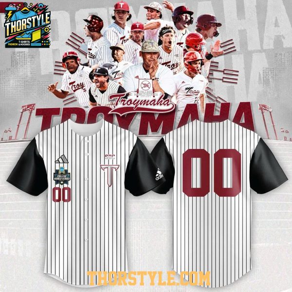 Troy Trojans 2026 Troymaha College World Series Personalized Baseball Jersey