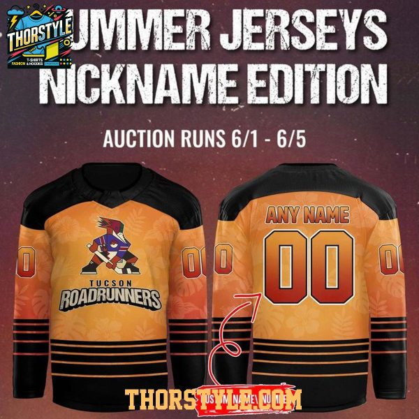 Tucson Roadrunners x Summer Nickname Night 2026 Personalized Hockey Jersey