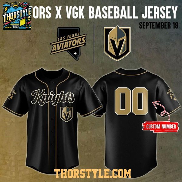 Vegas Golden Knights Las Vegas Aviators Personalized Baseball Jersey 2026