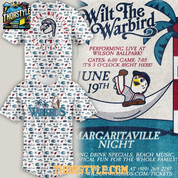 Wilson Warbirds Margaritaville Night 2026 Wilt The Warbird Baseball Jersey