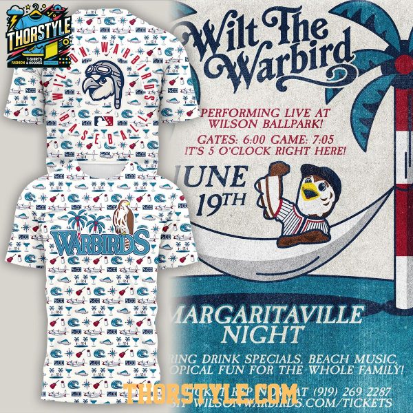 Wilson Warbirds x Margaritaville Night 2026 Wilt The Warbird Hoodie T-Shirt