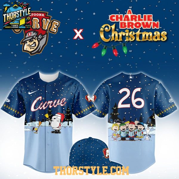 Altoona Curve x Peanuts Christmas In July 2026 Personalized Baseball Jersey