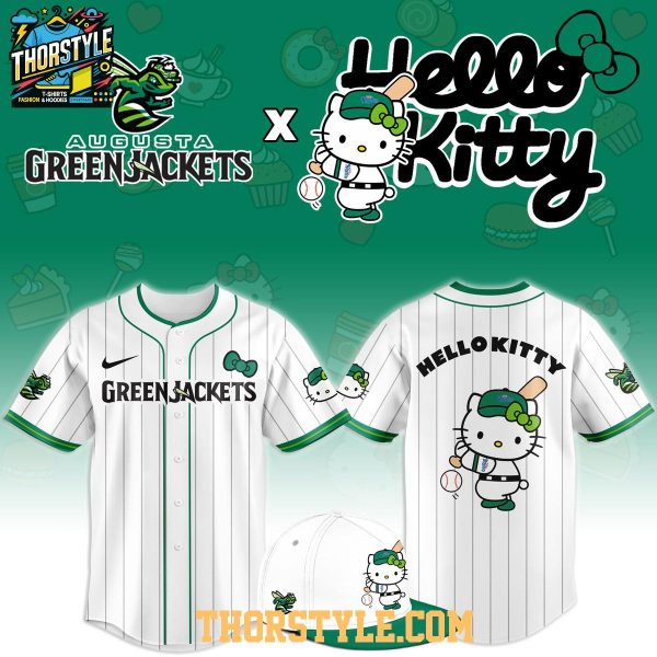 Augusta GreenJackets x Hello Kitty Classic Striped 2026 Night MiLB Game Jersey