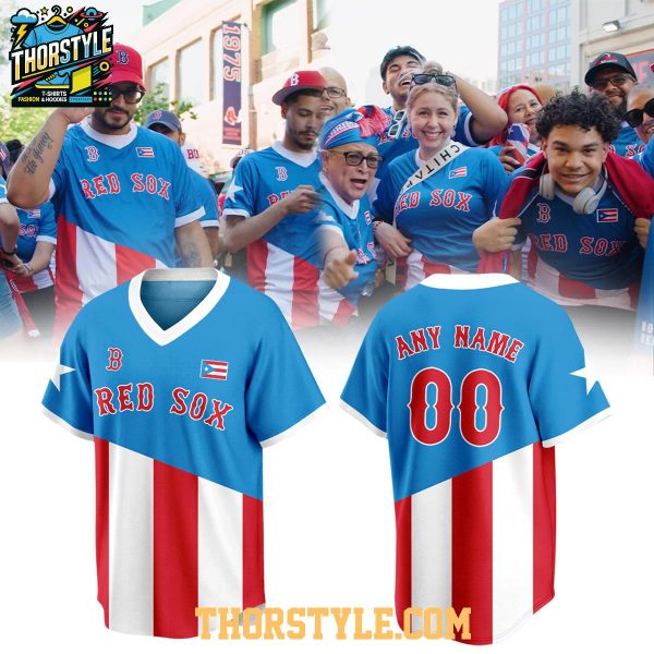 Boston Red Sox x Puerto Rican Night Custom MLB 2026 Baseball Jersey