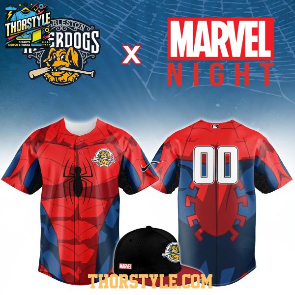 Charleston RiverDogs x Spider-Man 2026 Marvel Night Custom Baseball Jersey
