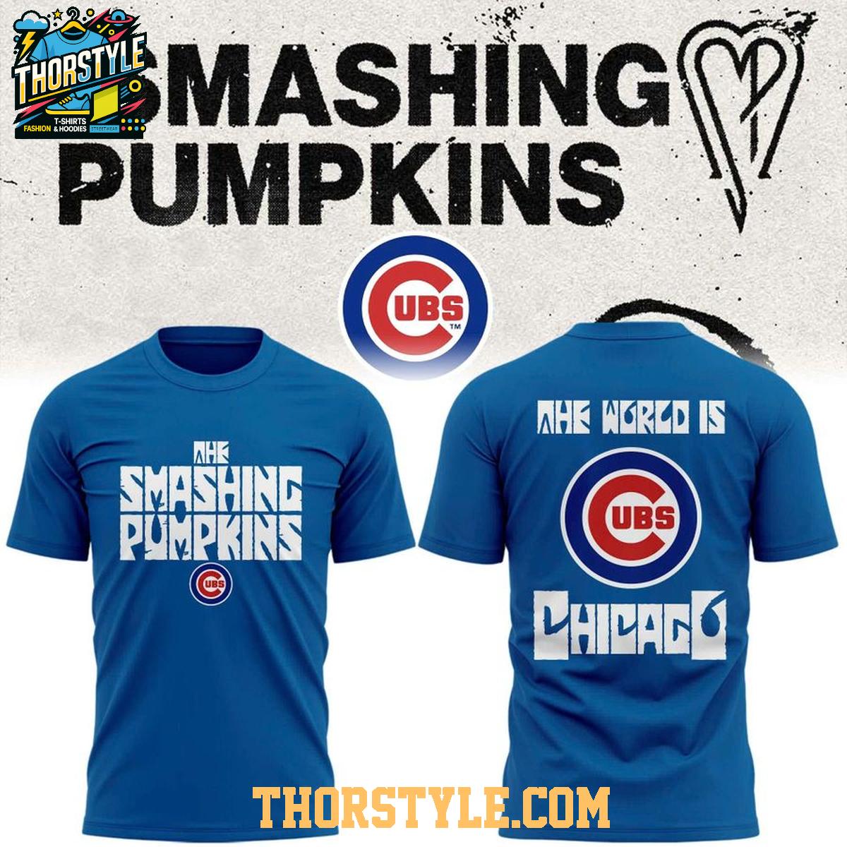 Chicago Cubs x The Smashing Pumpkins 2026 Game Night Hoodie T-Shirt Chicago Cubs x The Smashing Pumpkins 2026 Game Night Hoodie T-Shirt