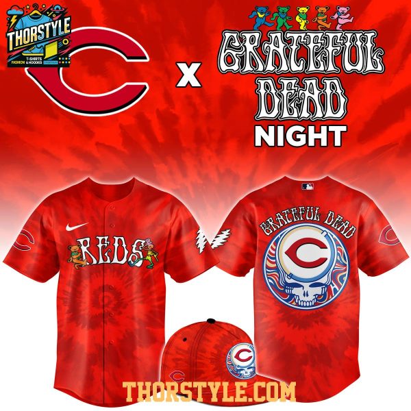 Cincinnati Reds Grateful Dead Game 2026 Night Custom Baseball Jersey