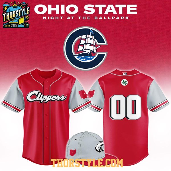 Columbus Clippers Ohio State Night 2026 MiLB Personalized Baseball Jersey