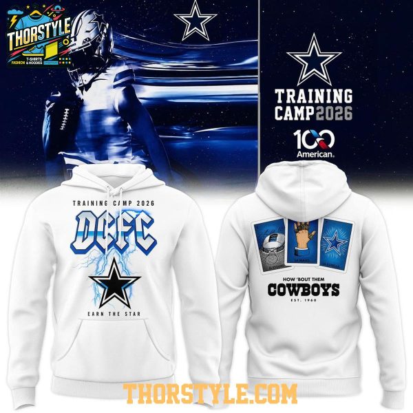 Dallas Cowboys Training Camp 2026 DCFC Earn The Star Concert Hoodie T-Shirt