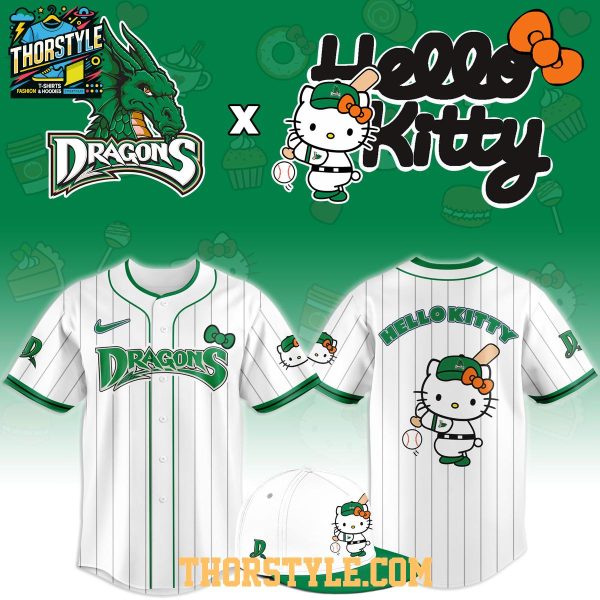 Dayton Dragons x Hello Kitty Classic Striped 2026 Night MiLB Game Jersey