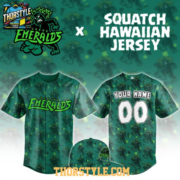 Eugene Emeralds x Squatch Hawaiian Night 2026 Custom MiLB Baseball Jersey
