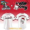 Fayetteville Woodpeckers x Hello Kitty Classic Striped 2026 Night MiLB Game Jersey 2 4KxHB.jpg