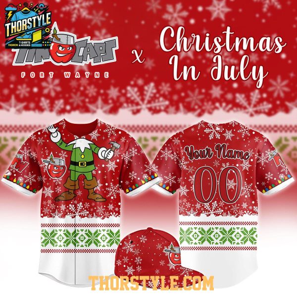 Fort Wayne Tincaps Christmas In July Night 2026 MiLB Personalized Jersey