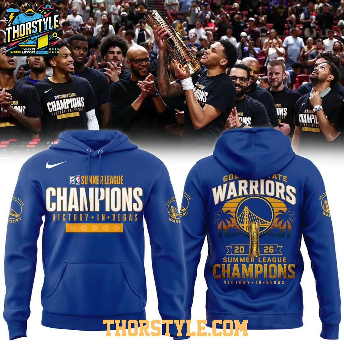 Golden State Warriors 2026 NBA Summer League Champions Hoodie Shirts Golden State Warriors 2026 NBA Summer League Champions Hoodie Shirts