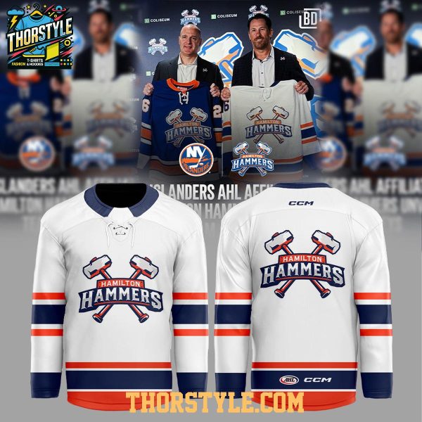 Hamilton Hammers Home And Away 2026 Season Personalized Hockey Jersey