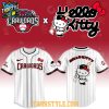 Hickory Crawdads x Hello Kitty Classic Striped 2026 Night MiLB Game Jersey