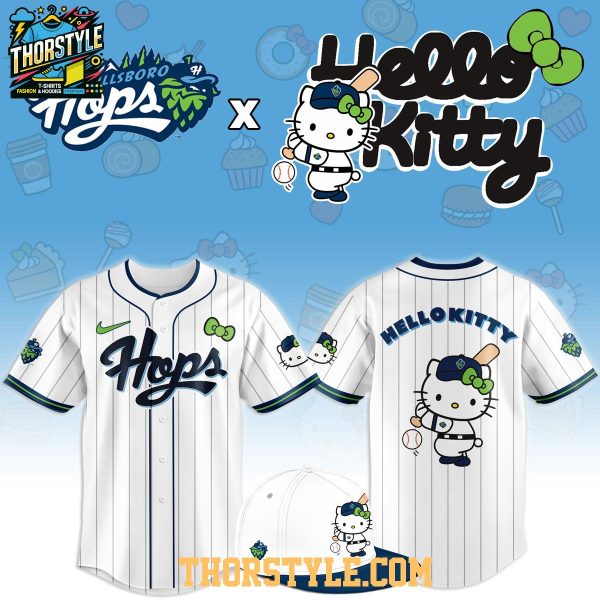Hillsboro Hops x Hello Kitty Classic Striped 2026 Night MiLB Game Jersey