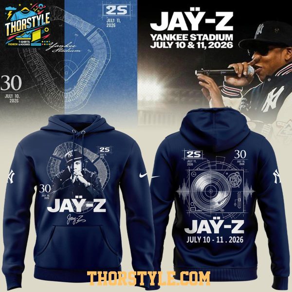 Jay-Z x New York Yankee Stadium Shows 2026 Celebrating Hoodie T-Shirt