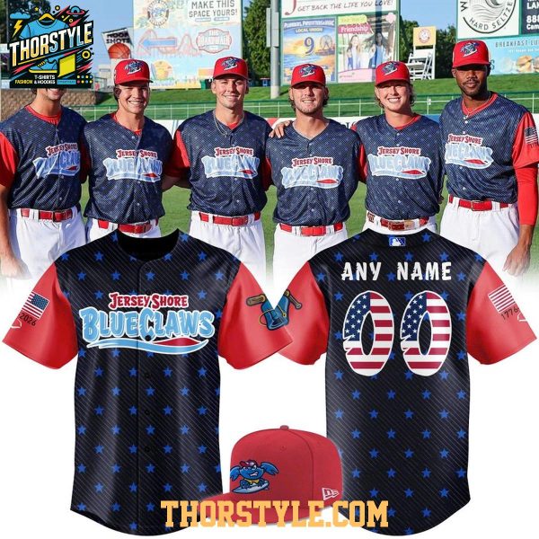 Jersey Shore BlueClaws Military Appreciation 2026 MiLB Custom Baseball Jersey