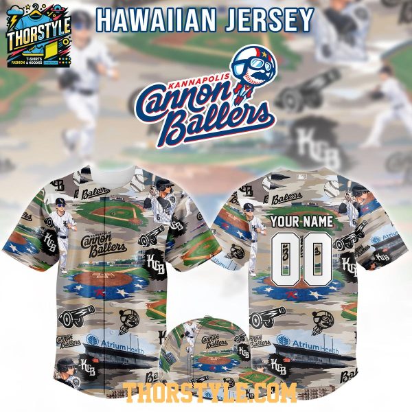 Kannapolis Cannon Ballers Hawaiian 2026 Summer Game Baseball Jersey