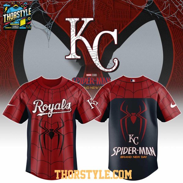 Kansas City Royals x Spider-Man Brand New Day 2026 Theme Game Jersey