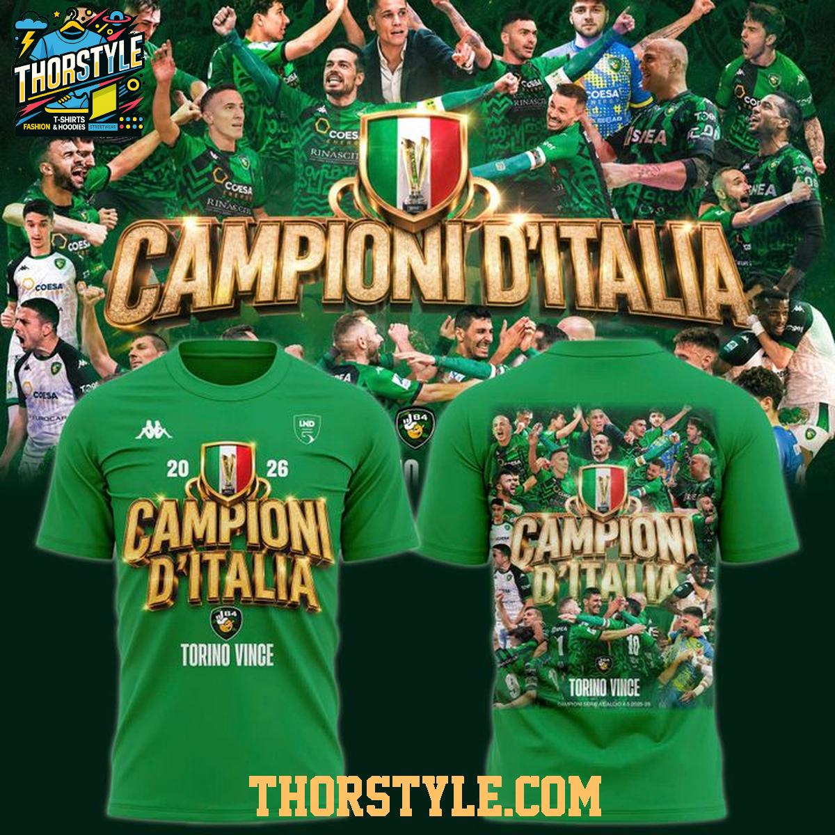 L84 Torino Champions Of Italy 2026 Football Futsal One Team Hoodie Shirts L84 Torino Champions Of Italy 2026 Football Futsal One Team Hoodie Shirts