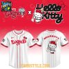Lansing Lugnuts x Hello Kitty Classic Striped 2026 Night MiLB Game Jersey